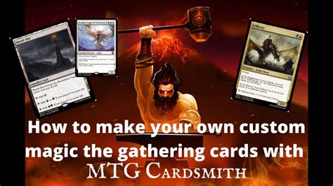 Custom magic card creator